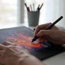 태블릿 드로잉 이미지
