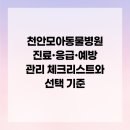 천안모아동물병원 | 천안모아동물병원 진료·응급·예방 관리 체크리스트와 선택 기준