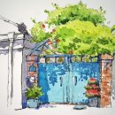 수채 드로잉 이미지