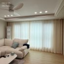 CU진주정촌우방점 | 데코인홈 진주 커튼 정촌 우방아이유쉘 34평 A, 피톤치드 커튼으로 향균기능까지 (시공후기)