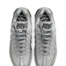 6830 | 에어 맥스 95 빅 버블 M 메탈릭 실버/블랙(IB6830-002) | 데님에 은빛 패널 반사광이 살아나는 스니커즈