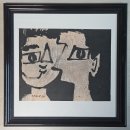 ★ 김환기 1964년 作 연인 H34 W42 ink on paper 이미지