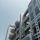 후지유통주 | 후지 TV 본사_도시 위에 떠 있는 미디어 구조물