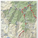 왕시루봉(1,243m능선) ~ 불무장등(1.446km능선) 이미지