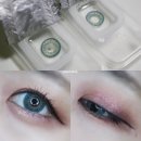 글라스스토리명일역점 | 시원한 바다빛렌즈 프레쉬콘 컬러퓨전 컬러렌즈 베이비아쿠아 (한달용렌즈) 착용 후기
