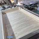 편백나무 퀸사이즈침대 이미지