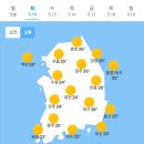 5월 14일 화요일 날씨 이미지