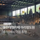 용인대형카페 아리랑도원 주차 메뉴 이용총평
