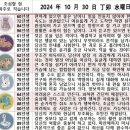 2024년 10월 30일 운세 및 세상 소식 이미지