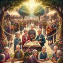 ﻿상호작용의 밀도 황혼을 빚는 예술 이미지