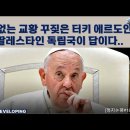 아무말 없는 교황 꾸짖은 터키 에르도안. 교황 팔레스타인 독립국이 답이다. 이미지