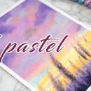 오일파스텔로 그리는 풍경화 이미지