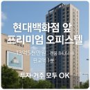 판교역현대공인중개사사무소 | 판교역 초역세권! 현대백화점 앞 프리미엄 오피스텔, 투자 OK