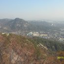 인왕산정상에서 본 이미지