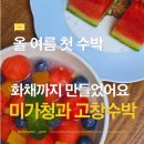 [미가청과 고창수박] 올여름 첫 수박, 결국 화채까지 만들었어요