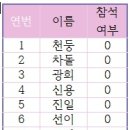 2023년 7월 이벤트게임 참석여부 확인 이미지