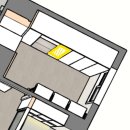 양평로24길 | 양평한신아파트 25평 인테리어 3D디자인/구조(세탁실, 주방, 확장)/콘크리트아이디
