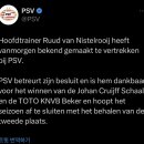 오피셜) 루드 반 니스텔루이는 시즌이 끝나고 PSV를 떠납니다 이미지