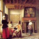 피테르 데 호흐(Pieter de Hooch)의 네덜란드 정원 이미지