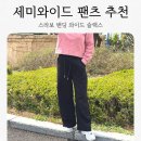 와이드 | 세미와이드 팬츠 추천 스라보 밴딩 와이드 슬랙스 후기