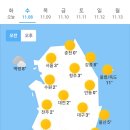 오늘의 날씨 (11월 8일 수요일) (696기 D-2) (697기 입영 3일차) 이미지