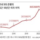 이자 장사로만 10년간 250조… 땅 짚고 헤엄친 빅5 은행 이미지