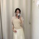 11545-10-01-28 | 시에 sie 9/1 출시품목 후기 - 리에 실크 캐시미어 브이넥 니트, 루에 미드라이즈 새틴 스커트
