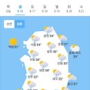 오늘의 날씨🌞☔️☃️, 2024년 8월 16일 금요일 이미지