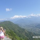 히말라야 산맥 중심 "안나푸르나" 전망대 "사랑곳" (네팔 포카라) 이미지