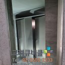 카페 블랙헤어라인메탈큐비클 화장실칸막이_서울시 성북구 이미지