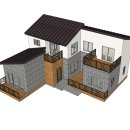 전주시 덕진구 단독주택의 3차 계획설계 및 3D 투시도 제안 자료 입니다. 이미지