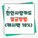 천안농협주유소 | 천안사랑카드 발급 방법 알아보기(9월부터 캐시백 18%)