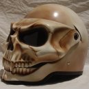 Skeleton Skull 3D Airbrush Fullface Helmet 이미지