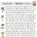 오늘의 운세/11월 25일 이미지