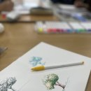 북삼읍평생학습복지센터 | 북삼읍 평생학습복지센터 어반스케치 수업｜수성펜과 워터브러쉬로 나무 표현하기
