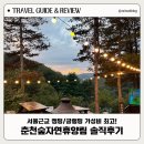 공지숲매점 | 서울근교 여행 춘천숲자연휴양림 ｜가성비 최고 캠핑·글램핑 솔직후기