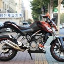 중고오토바이중고바이크매입매매판매대차전문점. KTM 듀크 125 판매. 125cc에서 나오는 강력한 퍼포먼스 !! 오토바이 바이크 시세가격판매매입상담 ! 이미지