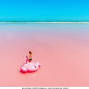 [해외 풍경] 오스트레일리아, 핑크빛 <b>호수</b>