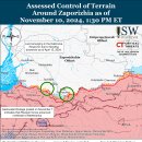 러시아 공세 캠페인 평가, 2024년 11월 10일(우크라이나 전황 이미지