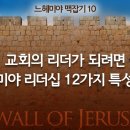 느헤미야 맥잡기10 (마지막편) - 교회의 리더가 되려면-느헤미야 리더십 12가지 특성 요약(느 1~2장) : 정동수 목사, 사랑침례교 이미지