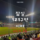 121 | 잠실야구장 121구역 시야 후기 | 3루 레드석 1층 12열 혼직 (+ 16:5 행복야구)