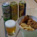 맥주랑 KFC치킨 이미지