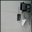 시흥시 정왕동 배곧신도시 호반베르디움 8단지에 삼성 커브드 TV타일벽에 셋톱박스,공유기후방매립 이미지