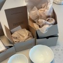 대접 | 신혼 그릇, 집들이 선물 추천 : 무자기 플룸 꽃 공기 대접세트 후기