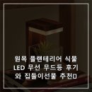 원목 트리 led무드등 | 원목 플랜테리어 식물 LED 무선 무드등 후기와 집들이선물 추천💡