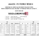 2024년 청양군노인종합복지관 제1차 추경예산 확정 공고 이미지