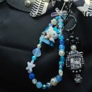 오시드 디자인 | 청량함 가득 💙 여름 느낌 비즈 스트랩 DIY 만들기 #내돈내산 폰코니몰 비즈스쿱 5종 외 + 다이소 케이스...