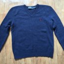 폴로 / 100% Wool Slim Fit Sweater Indigo Heather / S 이미지