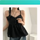 블랙 레이스 끈나시, 입는 순간 빈티지 여신! 라라홀리 자수 블라우스 후기