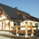 숲속의 통나무집 이미지